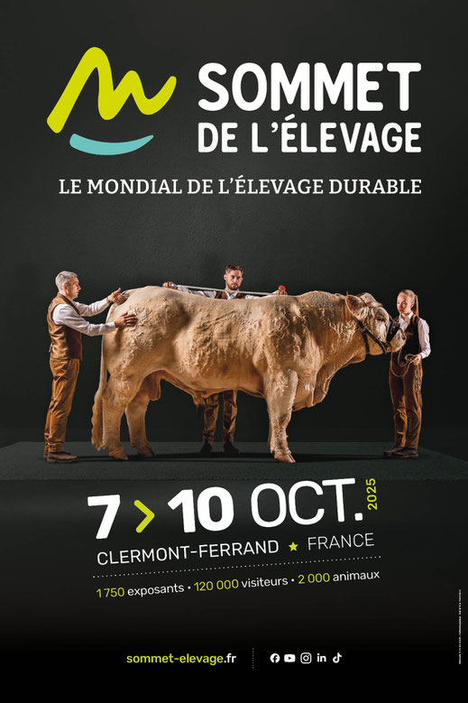 MX System – démonstration alimentation automatisée, stand E8-42 au Sommet de l’Élevage 2025.